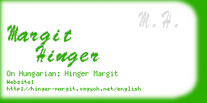 margit hinger business card